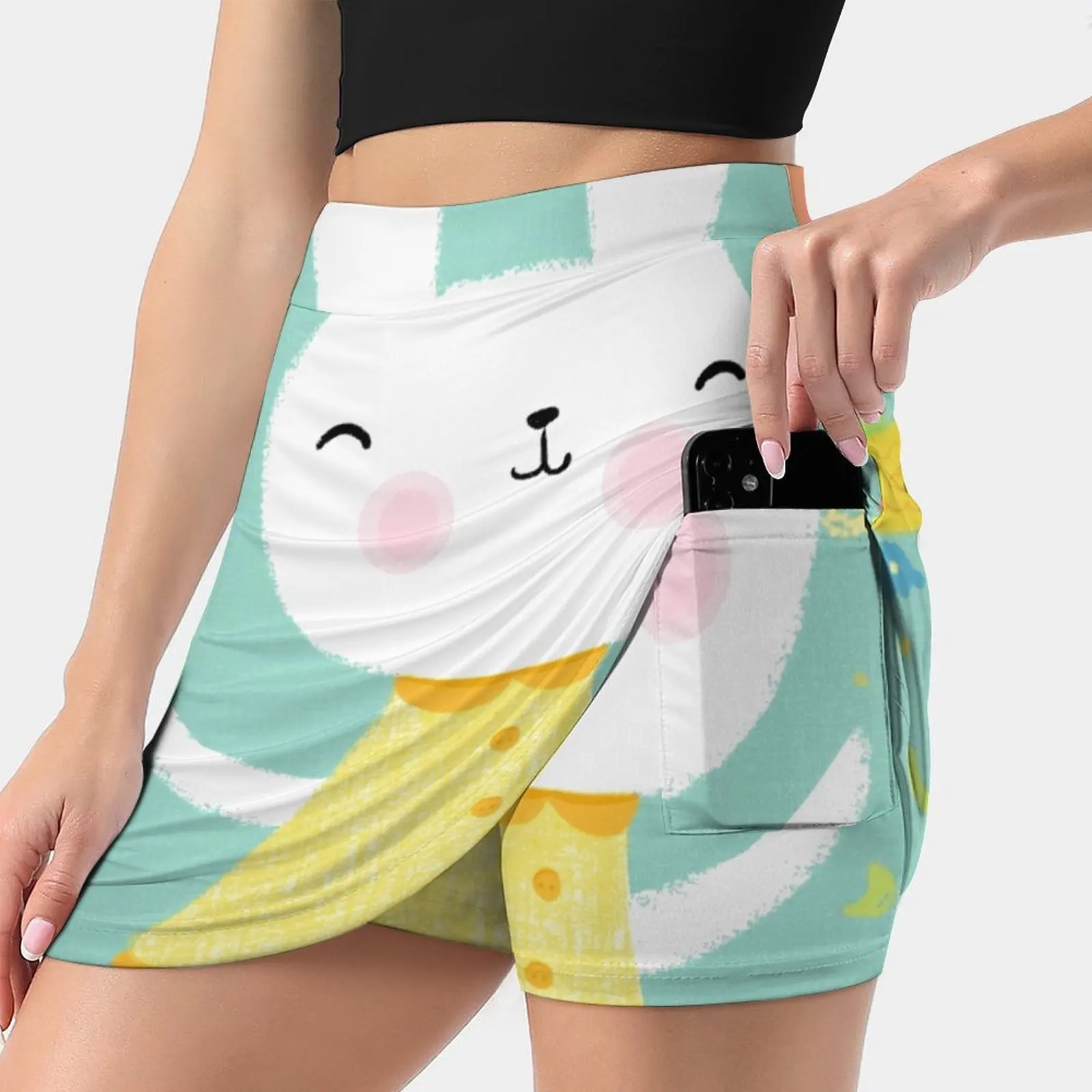 Happy Dancing Garden Bunny Trending Fashion Skirt Summer Printed Women Sport Skirts Double-Layer Athletic Bunny Rubbit Happy
Happy Dancing Garden Bunny Trending Fashion Skirt Summer Printed Women Sport Skirts Double-Layer Athletic Bunny Rubbit Happy