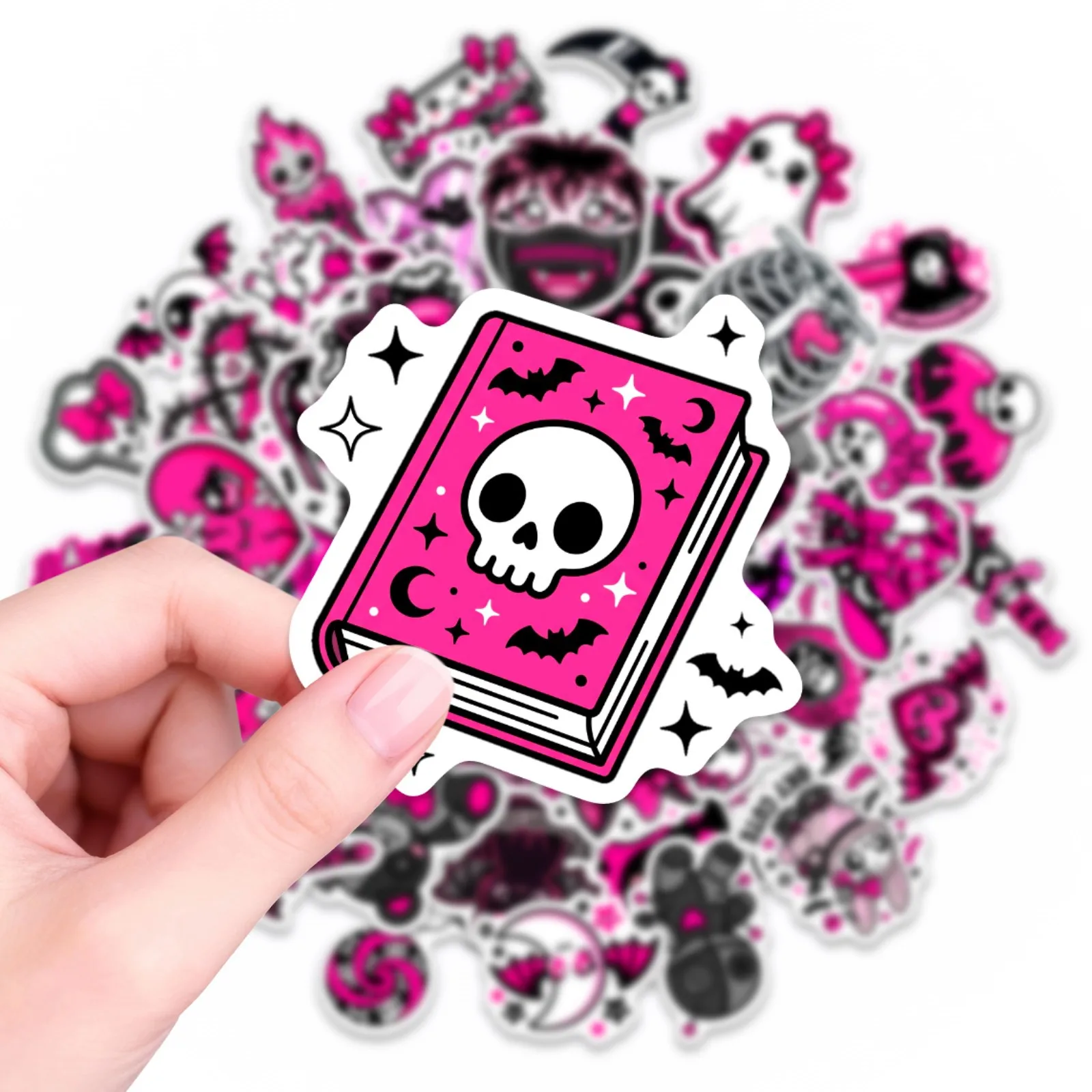 10/50PCS Funny Skeleton Cartoon Stickers Pink Gothic Style Graffiti Decoration DIY Toys Fridge Laptop Guitar Car Bike Decals
10/50PCS Funny Skeleton Cartoon Stickers Pink Gothic Style Graffiti Decoration DIY Toys Fridge Laptop Guitar Car Bike Decals