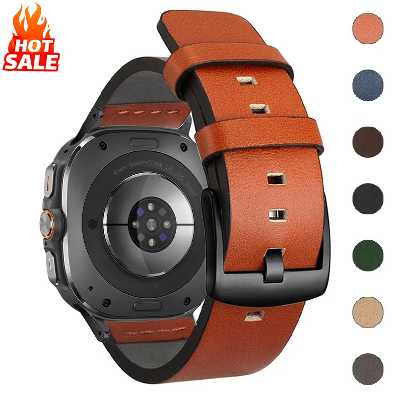 Business Leather Strap for Samsung Galaxy Watch 7 Ultra 47mm Band Bracelet for Galaxy Watch Ultra 47mm No Gaps Wristband Correa
Business Leather Strap for Samsung Galaxy Watch 7 Ultra 47mm Band Bracelet for Galaxy Watch Ultra 47mm No Gaps Wristband Correa