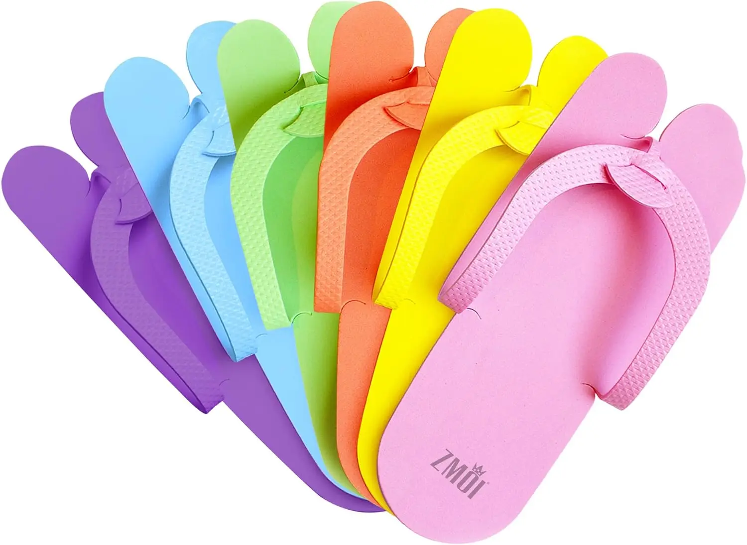 24 Pairs Disposable Pedicure Slippers - Anti-Slip EVA Foam Flip Flops, One Size, Fun Colors for Spa & Salon
24 Pairs Disposable Pedicure Slippers - Anti-Slip EVA Foam Flip Flops, One Size, Fun Colors for Spa & Salon