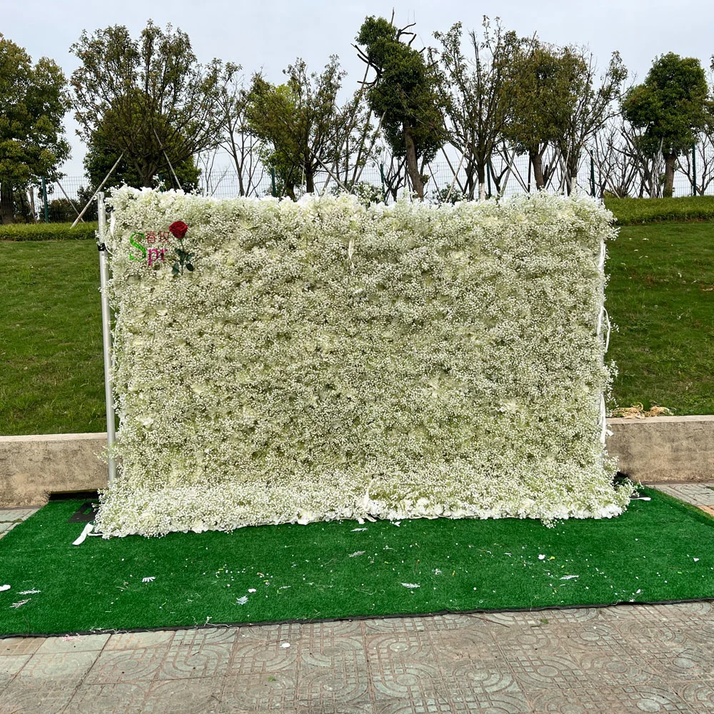 SPR Customized High Quality Wedding Floral Decoration Roll Up Ombre Artificial Silk Flower Wall Rose Backdrop
SPR Customized High Quality Wedding Floral Decoration Roll Up Ombre Artificial Silk Flower Wall Rose Backdrop