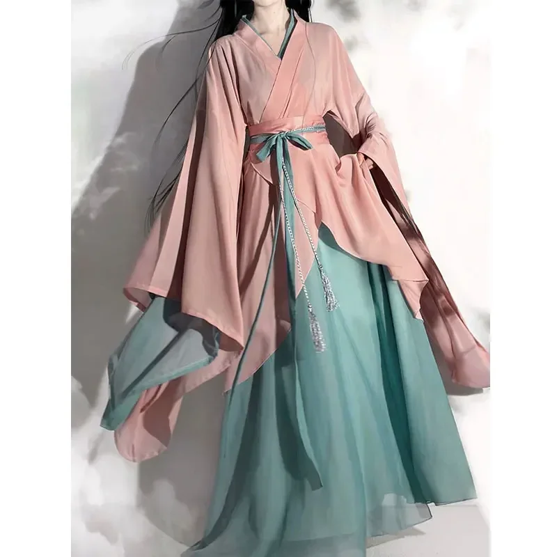 Chinese Hanfu Women Chinese Traditional Cosplay Costume Fairy Ancient Clothing Pink Green Dress Birthday Party Daily Work Wear
Chinese Hanfu Women Chinese Traditional Cosplay Costume Fairy Ancient Clothing Pink Green Dress Birthday Party Daily Work Wear