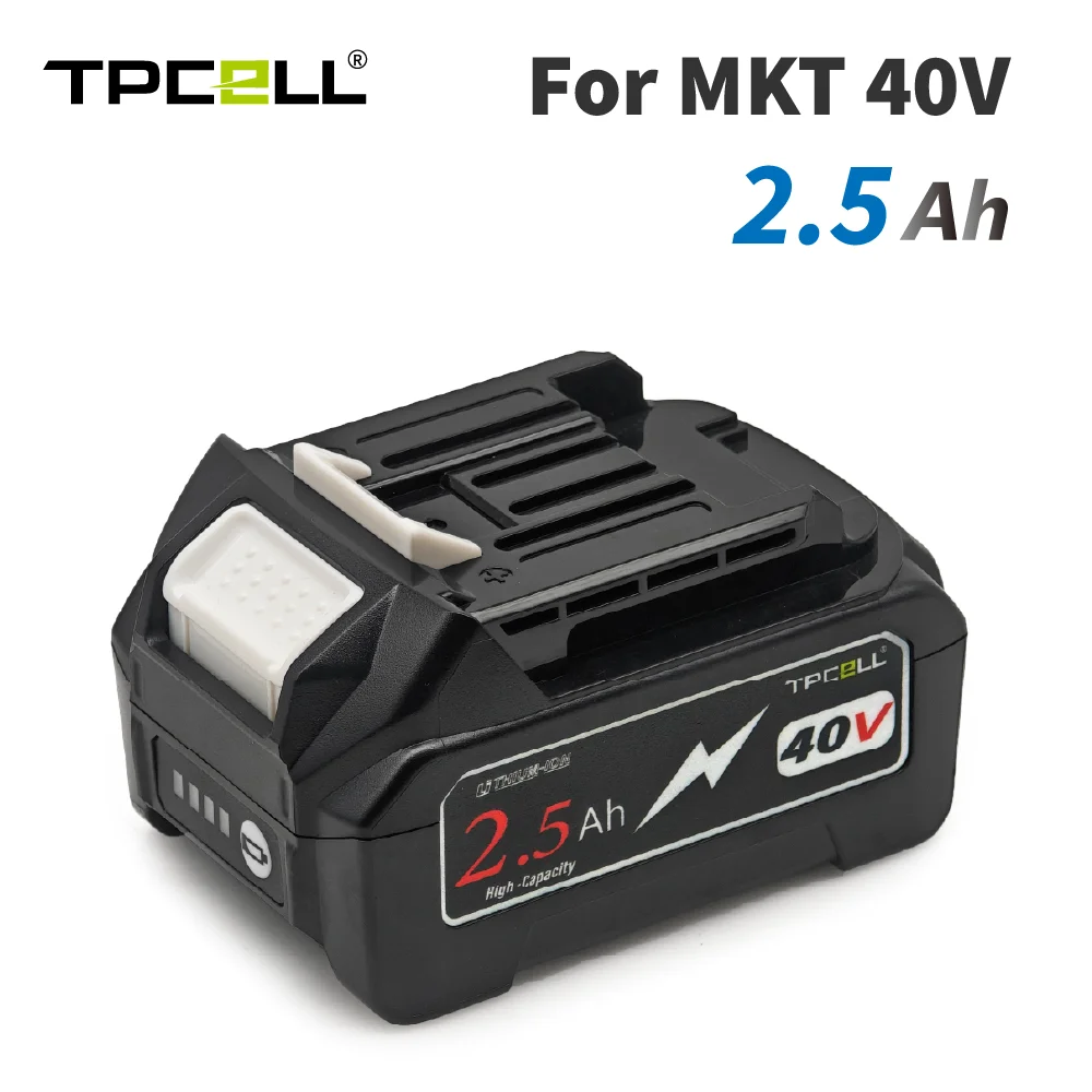 Аккумулятор TPCELL 2.5AH для Makita 40V, литий-ионный, замена для BL4025 BL4040, для инструментов Makita XGT
Аккумулятор TPCELL 2.5AH для Makita 40V, литий-ионный, замена для BL4025 BL4040, для инструментов Makita XGT
