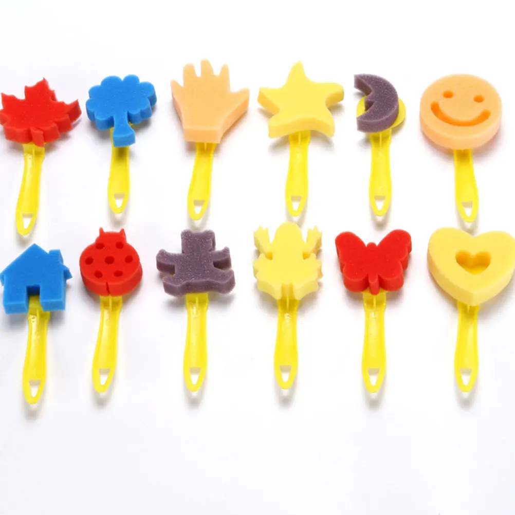 12pcs Painting Sponge Brush Foam Handle Kids Sponges Reusable Easy Clean Smooth Plastic Material Great Tool Lessons DIY
12pcs Painting Sponge Brush Foam Handle Kids Sponges Reusable Easy Clean Smooth Plastic Material Great Tool Lessons DIY