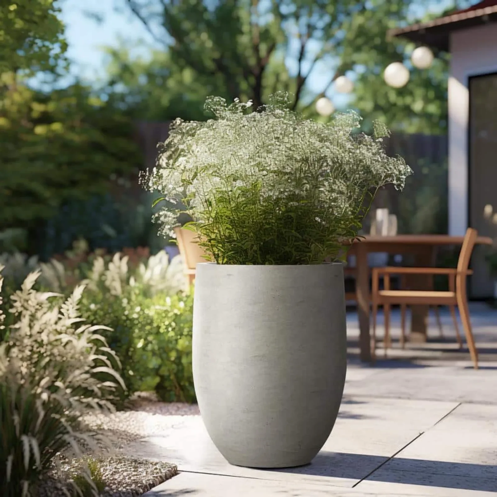 #For US Lightweight 16in. x 22in. Crisp White Extra Large Tall Round Concrete Plant Pot / Planter for Indoor & Outdoor&
#For US Lightweight 16in. x 22in. Crisp White Extra Large Tall Round Concrete Plant Pot / Planter for Indoor & Outdoor&