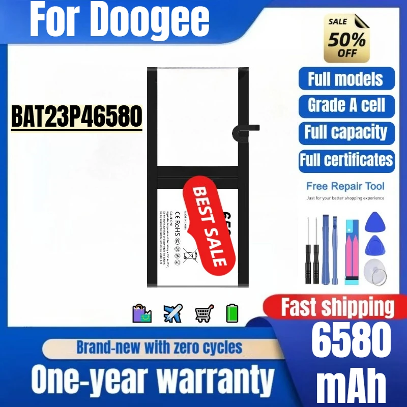 BAT23P46580 for Doogee Tablet Battery 0 Cycle High Quality High Capacity Battery Replacement Bateria Grade A Cell with Tools
BAT23P46580 for Doogee Tablet Battery 0 Cycle High Quality High Capacity Battery Replacement Bateria Grade A Cell with Tools