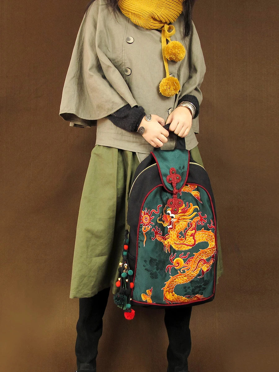 Ethnic Style Embroidery National Fashion Retro Large Capacity Travel Bag Backpack Pattern Canvas
Ethnic Style Embroidery National Fashion Retro Large Capacity Travel Bag Backpack Pattern Canvas