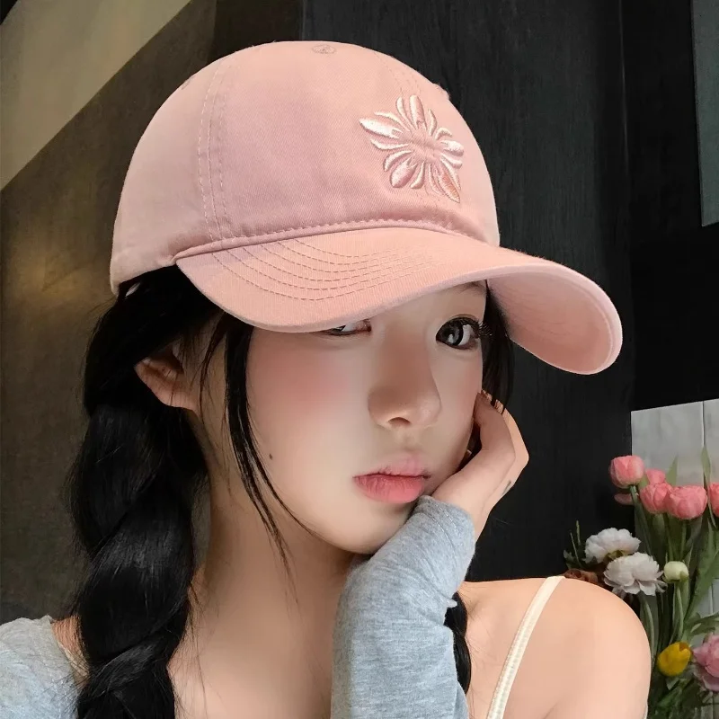 Women's Embroidered Flower Baseball Cap Deepened Soft Top Wide Brim Hat Big Head Circumference Face Highlighting Small Duckbill
Women's Embroidered Flower Baseball Cap Deepened Soft Top Wide Brim Hat Big Head Circumference Face Highlighting Small Duckbill