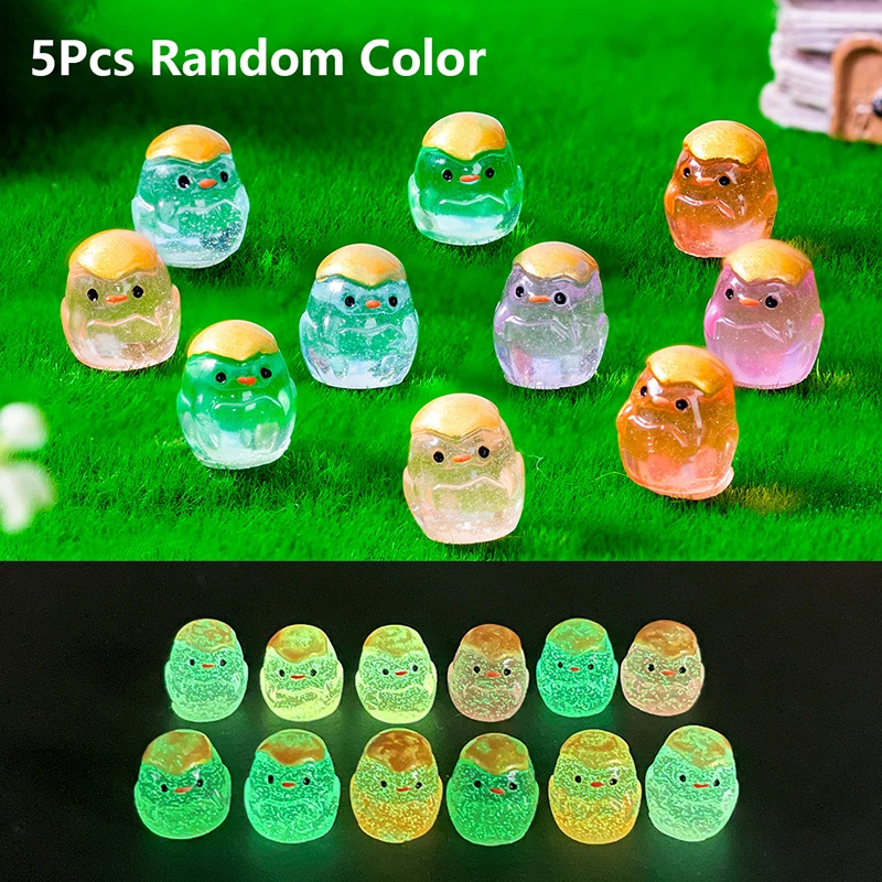 5Pcs Luminous Eggshell Chicks Ornament Mini Color Cartoon Animal Doll Micro Landscape Decoration Dollhouse Miniature Toy
5Pcs Luminous Eggshell Chicks Ornament Mini Color Cartoon Animal Doll Micro Landscape Decoration Dollhouse Miniature Toy