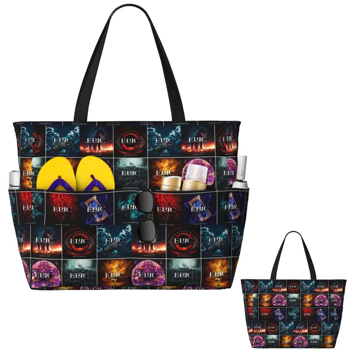 Epic The Musical Saga Covers Beach Tote Bag Sport Gym Yoga Duffle Large Tote Bag Women Travel Bag Fitness bag
Epic The Musical Saga Covers Beach Tote Bag Sport Gym Yoga Duffle Large Tote Bag Women Travel Bag Fitness bag