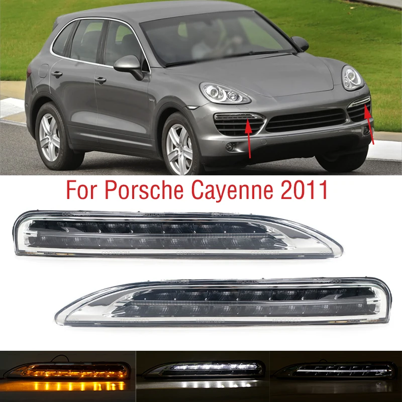 For Porsche Cayenne 2011 Car LED Front Bumper Fog Light DRL Daytime Driving Running Lamp 95863118100 95863118200
For Porsche Cayenne 2011 Car LED Front Bumper Fog Light DRL Daytime Driving Running Lamp 95863118100 95863118200