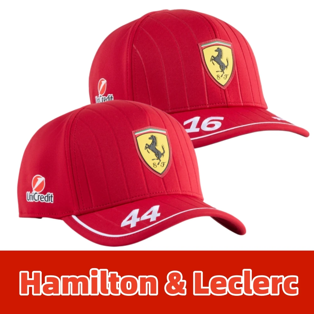 Ferrari Team 2025 Hamilton Leclerc Driver Baseball Cap, 2025 Ferrari Racing 44.16 Number Cap, Fan Cap
Ferrari Team 2025 Hamilton Leclerc Driver Baseball Cap, 2025 Ferrari Racing 44.16 Number Cap, Fan Cap