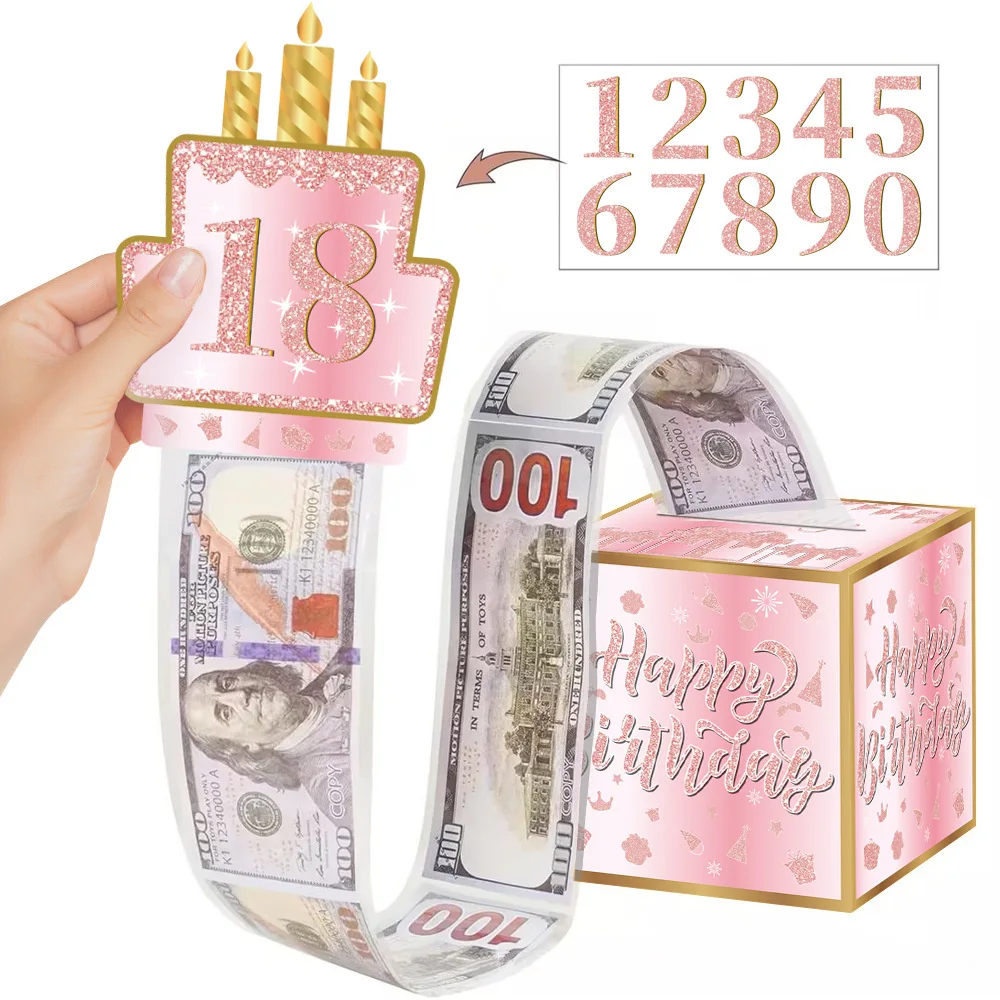 1pcs Birthday Cash Gift Box with Cake Card Funny Pumping Money Box Creative Birthday Gifts for Men Women
1pcs Birthday Cash Gift Box with Cake Card Funny Pumping Money Box Creative Birthday Gifts for Men Women 