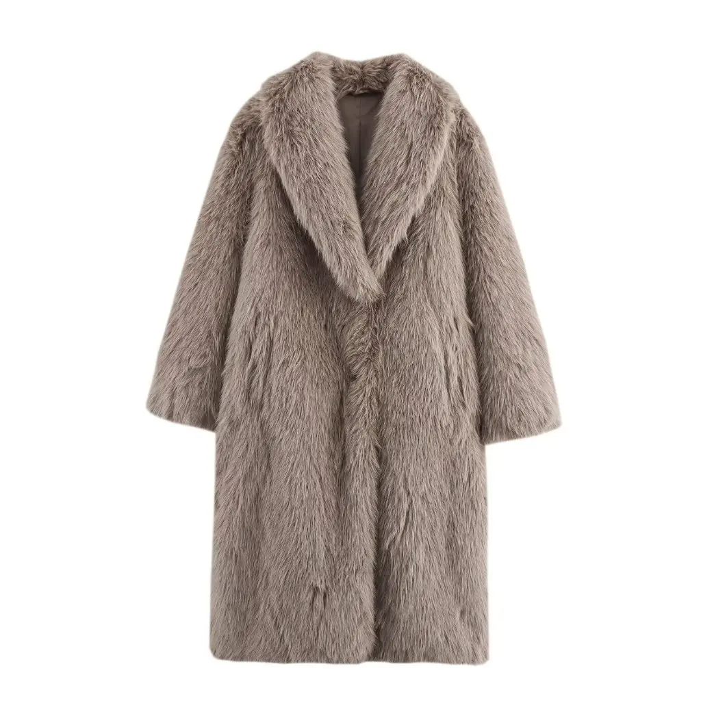 Fashion Faux Fur Effect Tweed Coat European American Style Long Sleeve Spring New Women's Outerwear
Fashion Faux Fur Effect Tweed Coat European American Style Long Sleeve Spring New Women's Outerwear