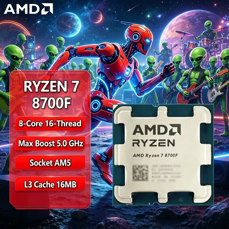 AMD Ryzen 7 8700F Desktop Processor 8C16T 4.1GHz 5.0GHz Unlocked Zen4 AM5 DDR5 65W Gaming CPU
AMD Ryzen 7 8700F Desktop Processor 8C16T 4.1GHz 5.0GHz Unlocked Zen4 AM5 DDR5 65W Gaming CPU