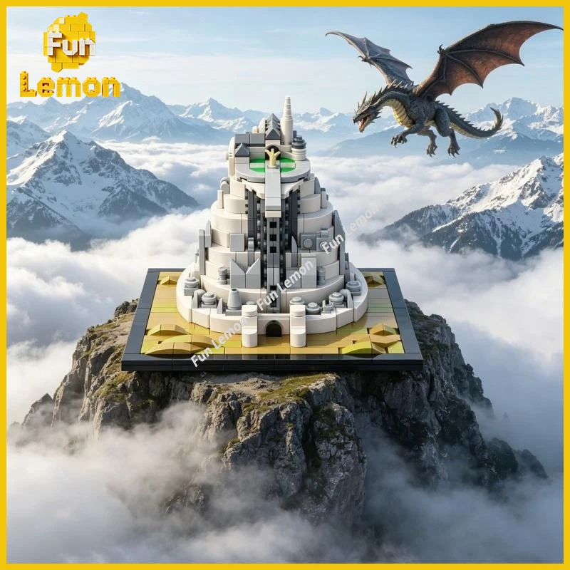 Simulated White Tiered Cliff Citadel MOC Building Blocks Grand Hilltop Royal Fortress Model Puzzle Bricks Toy For Fans
Simulated White Tiered Cliff Citadel MOC Building Blocks Grand Hilltop Royal Fortress Model Puzzle Bricks Toy For Fans