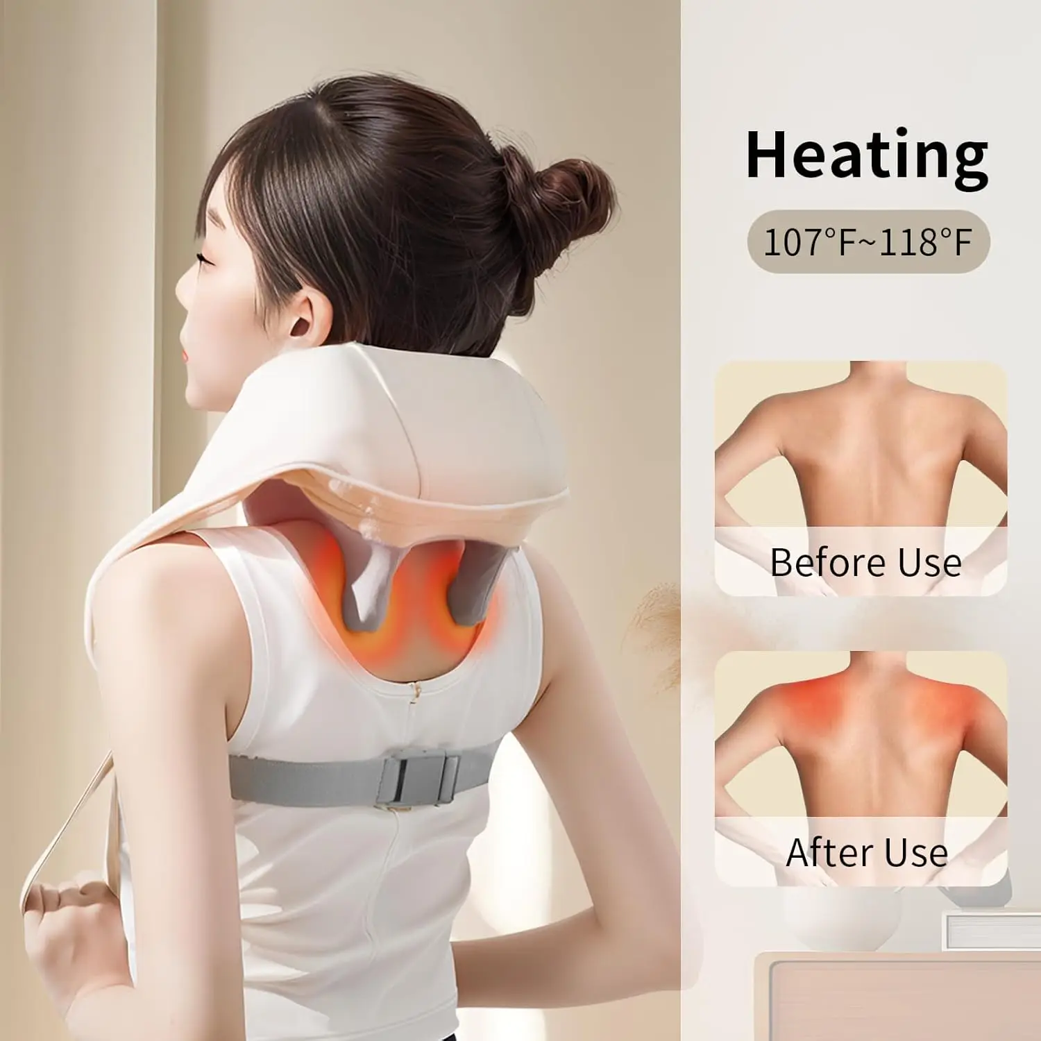 24WElectric Neck And Back Massager Wireless Neck And Shoulder Kneading Massage Pillow Trapezius Neck Cervical Back Massage Shawl
24WElectric Neck And Back Massager Wireless Neck And Shoulder Kneading Massage Pillow Trapezius Neck Cervical Back Massage Shawl