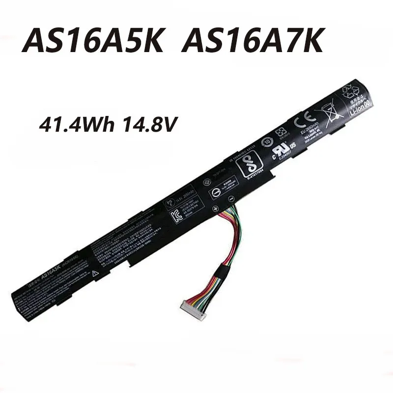 AS16A5K AS16A7K AS16A8K 41.4Wh 14.8V Laptop Battery For Acer Aspire E 15 Series E5-475G 523G 553G 573G 774G 575
AS16A5K AS16A7K AS16A8K 41.4Wh 14.8V Laptop Battery For Acer Aspire E 15 Series E5-475G 523G 553G 573G 774G 575
