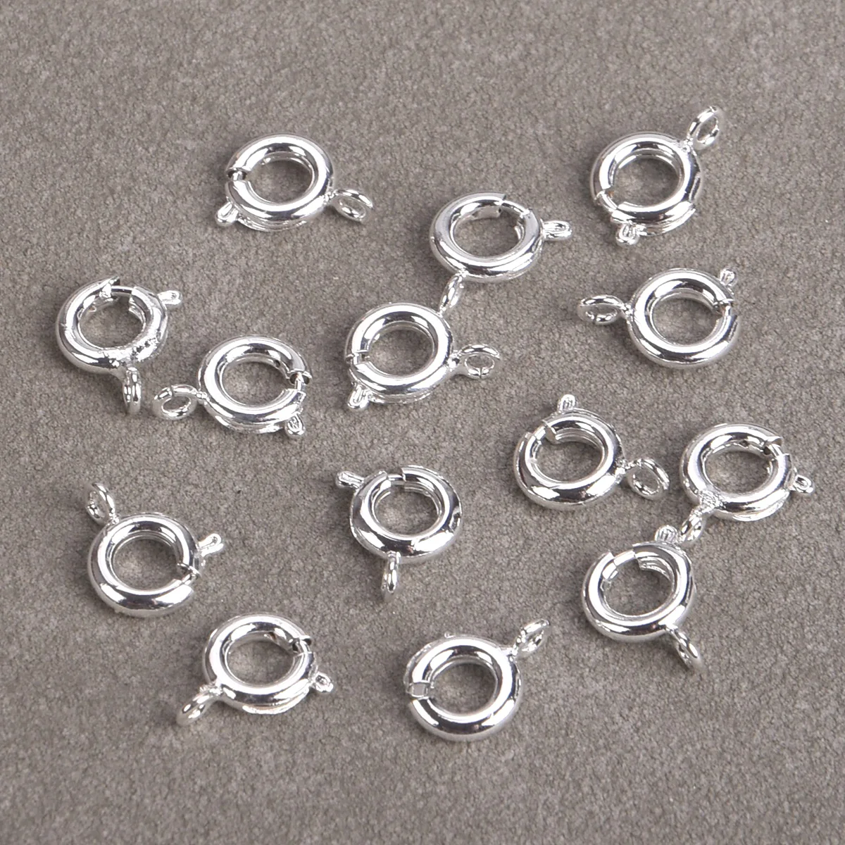 50PCS Silver Color 10x7mm Round Lobster Clasps Hooks Clips Connectors For DIY Necklace Bracelet Jewelry Making Crafts Findings
50PCS Silver Color 10x7mm Round Lobster Clasps Hooks Clips Connectors For DIY Necklace Bracelet Jewelry Making Crafts Findings