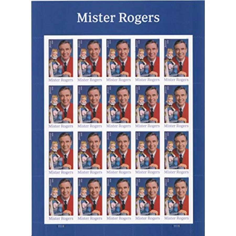 Mister Mr. Rogers one Sheet of 20 Forever Postage Stamp Celebration Party
Mister Mr. Rogers one Sheet of 20 Forever Postage Stamp Celebration Party