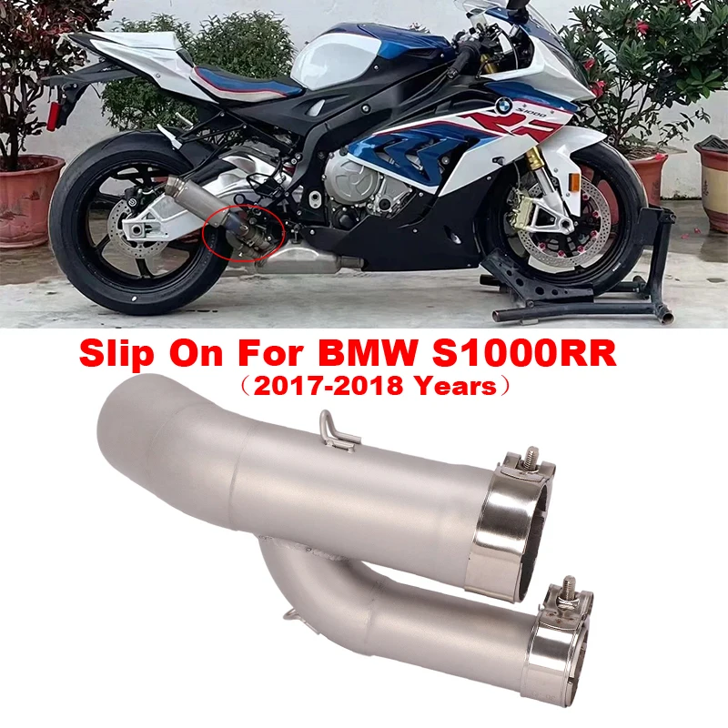 Slip On For BMW S1000RR S1000 RR 2017-2018 Motorcycle Exhaust System Escape Modified Middle Link Pipe Connecting 51mm Muffler
Slip On For BMW S1000RR S1000 RR 2017-2018 Motorcycle Exhaust System Escape Modified Middle Link Pipe Connecting 51mm Muffler
