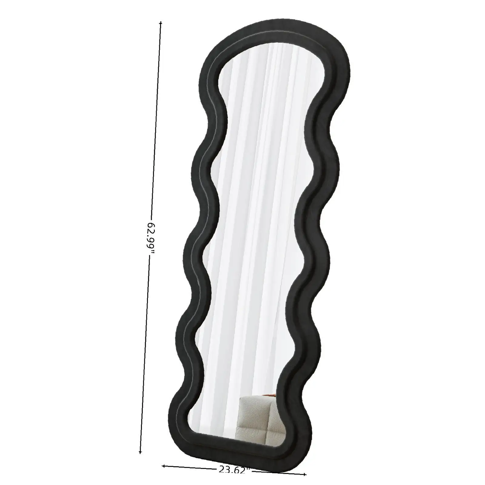 Luxury Wavy Full Body Mirror Flannel Soft Frame Large Standing Floor Mirror Wall Hanging Bedroom Decor for Living Room
Luxury Wavy Full Body Mirror Flannel Soft Frame Large Standing Floor Mirror Wall Hanging Bedroom Decor for Living Room