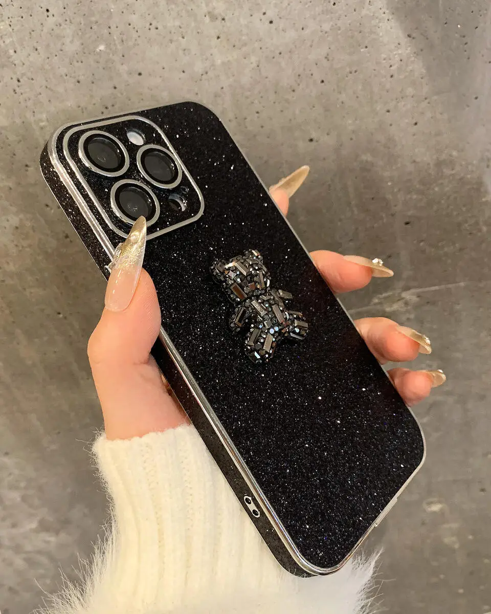 Luxury Phone Case For iPhone16 14 13 12 11 15 Pro Max Plus 3D Diamond Bear High Quality Glitter Cover For For iPhone15 16 ProMax
Luxury Phone Case For iPhone16 14 13 12 11 15 Pro Max Plus 3D Diamond Bear High Quality Glitter Cover For For iPhone15 16 ProMax