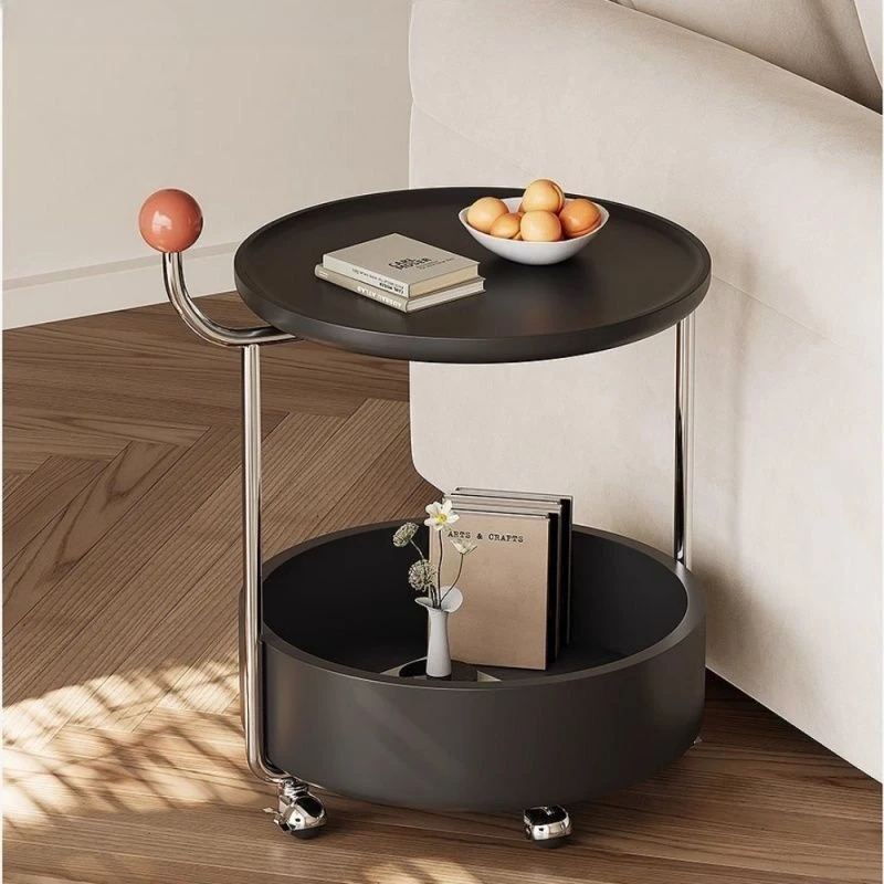 Black edge table removable living room sofa trolley
Black edge table removable living room sofa trolley