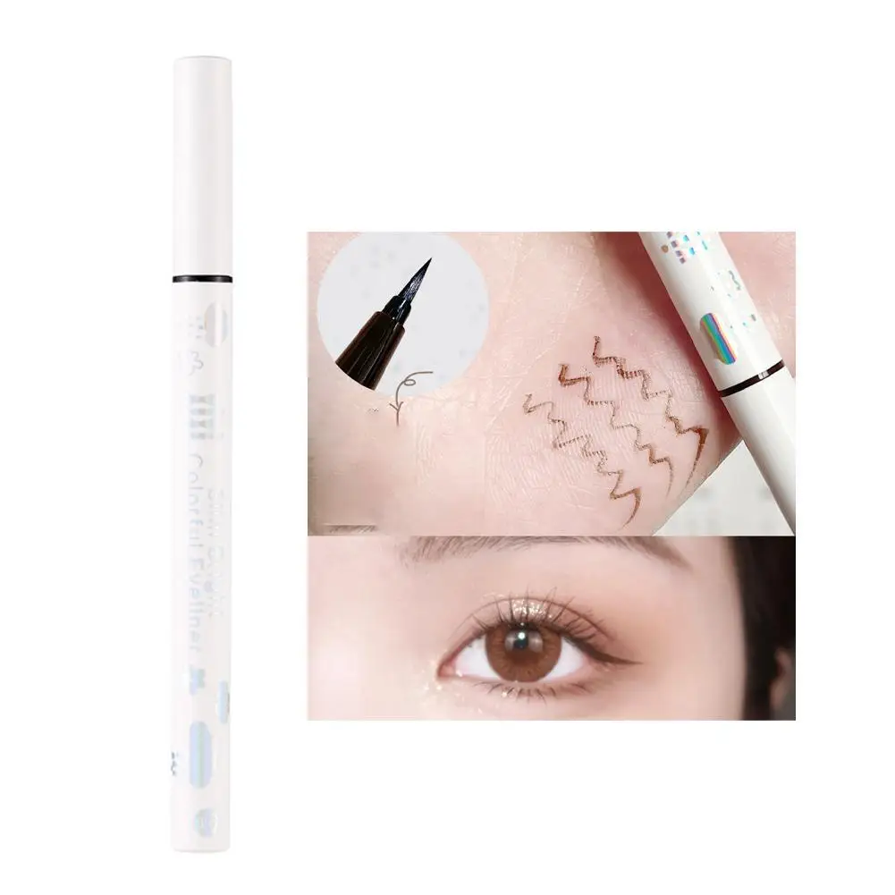 Hot Matte Brighten Lying Silkworm Eyeliner Liquid Pen Waterproof Quick Drying Pink Brown Ultra Fine Eye Liner Pen Not-Smudge 
Hot Matte Brighten Lying Silkworm Eyeliner Liquid Pen Waterproof Quick Drying Pink Brown Ultra Fine Eye Liner Pen Not-Smudge