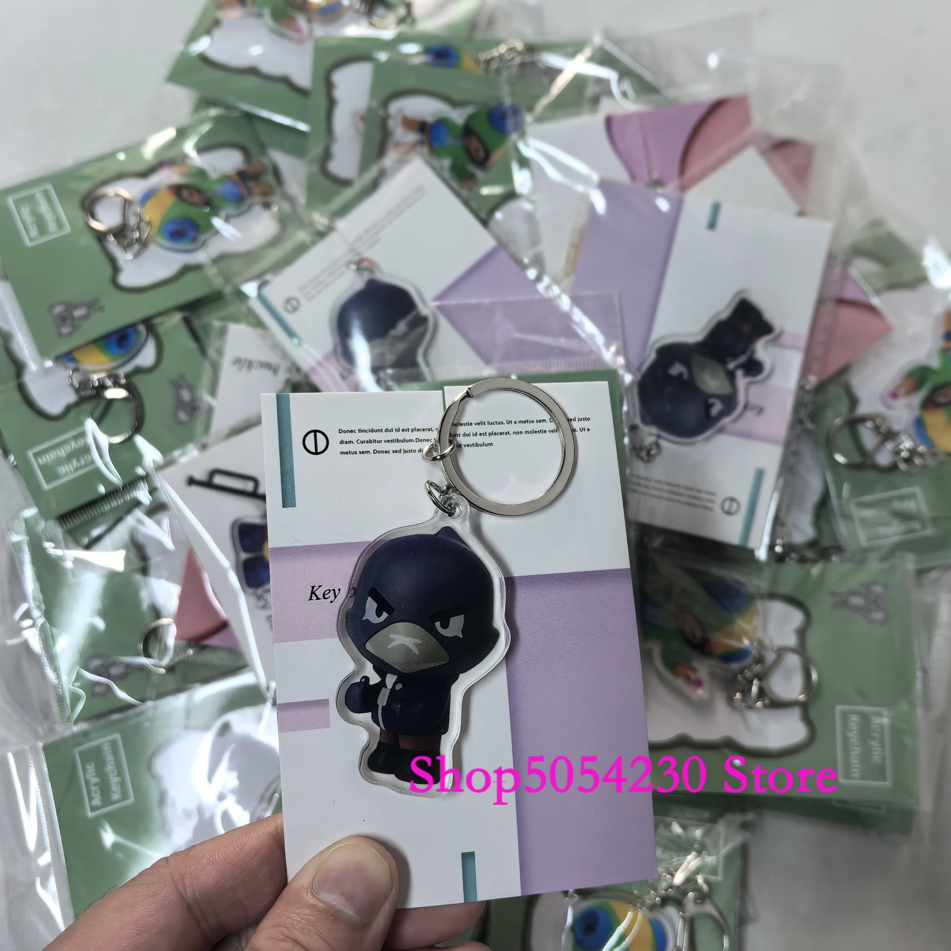 Anime Figures Key Rings Birthday Disposable Collectible Acrylic Leon Keychain Decoration Brawl Stars Game Themed Bag Charm Crow
Anime Figures Key Rings Birthday Disposable Collectible Acrylic Leon Keychain Decoration Brawl Stars Game Themed Bag Charm Crow