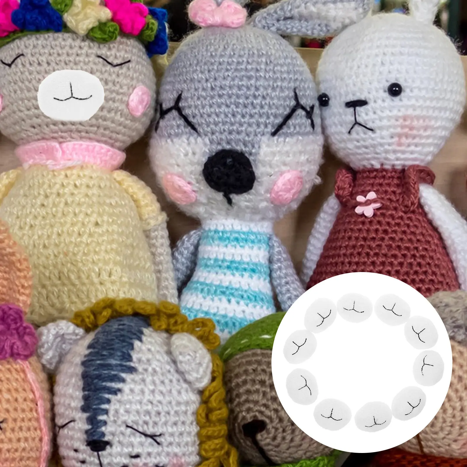 10Pcs Cartoon Bear Nose DIY Animal Making Materials Safety Nose for Stuffed Crochet Supplies Craft Accessories
10Pcs Cartoon Bear Nose DIY Animal Making Materials Safety Nose for Stuffed Crochet Supplies Craft Accessories