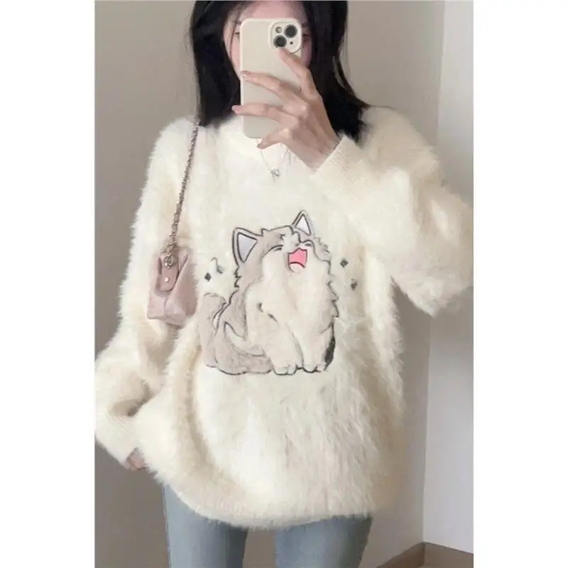 2025 Loose Inner Knitted Sweet Style Cute Cartoon Sweater for Women's Autumn and Winter New Base Shirt Top
2025 Loose Inner Knitted Sweet Style Cute Cartoon Sweater for Women's Autumn and Winter New Base Shirt Top