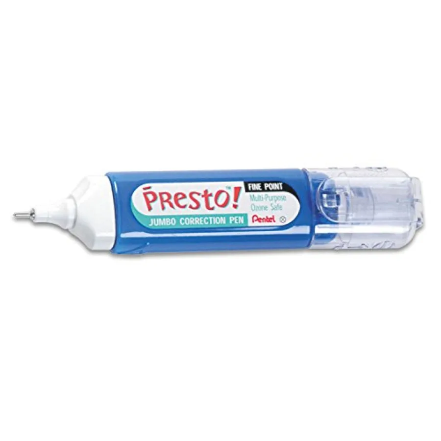 Presto Jumbo Correction Pen, Fine Point, 12 ml, Sold as a pack of 2
Presto Jumbo Correction Pen, Fine Point, 12 ml, Sold as a pack of 2