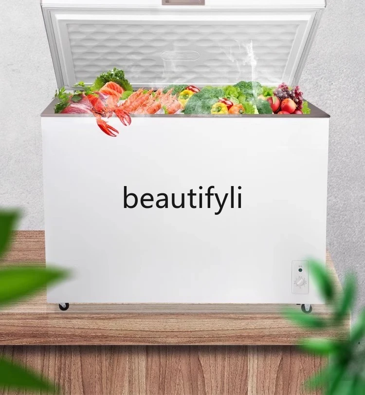 Household small freezer large capacity horizontal single temperature, dual-purpose frost-reducing quick-freezing cabinet
Household small freezer large capacity horizontal single temperature, dual-purpose frost-reducing quick-freezing cabinet