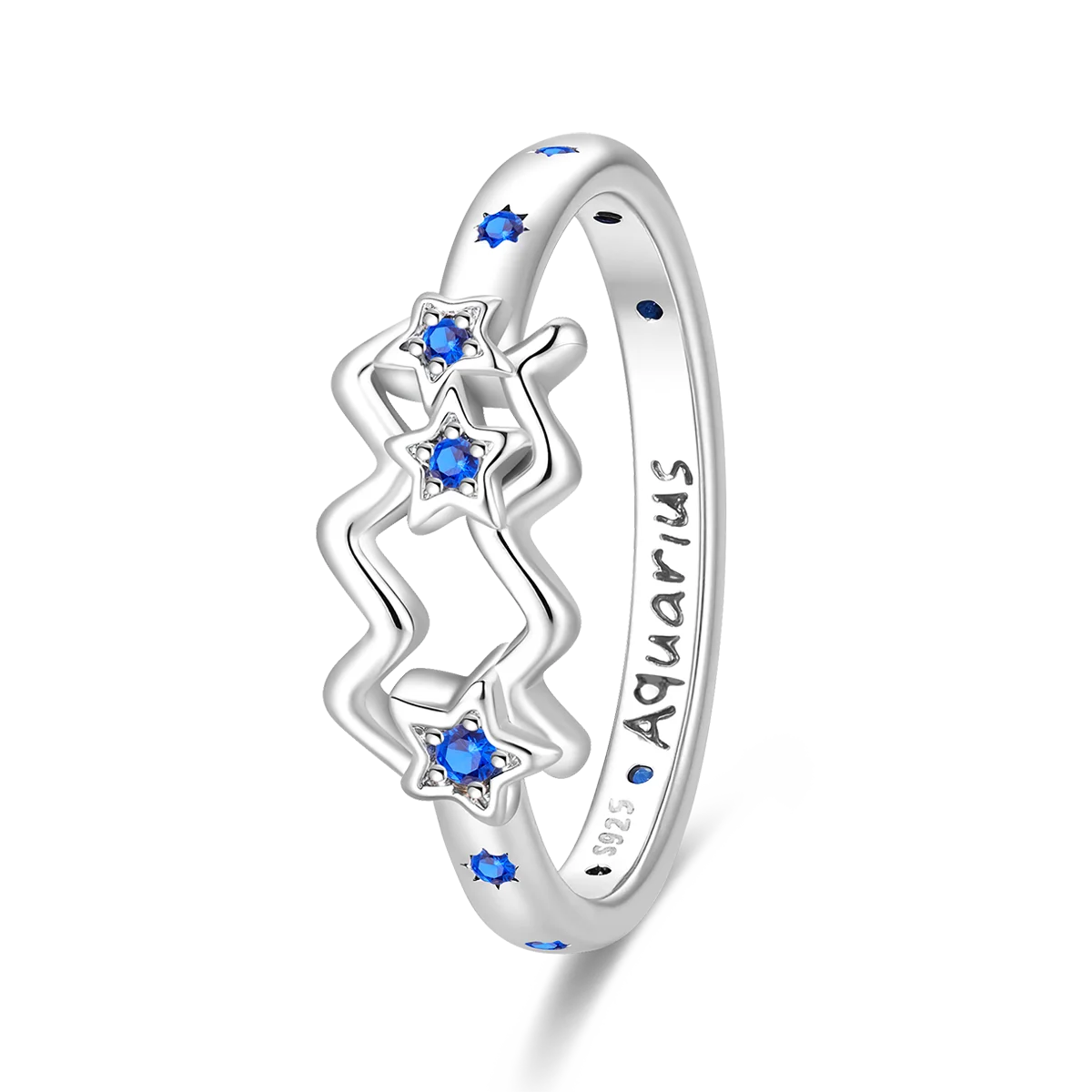 Aquarius Zodiac Ring Original 925 Silver Valentine's Fine Gift Women Jewelry Wave Star Blue Crystal Daily Dating Party Design
Aquarius Zodiac Ring Original 925 Silver Valentine's Fine Gift Women Jewelry Wave Star Blue Crystal Daily Dating Party Design