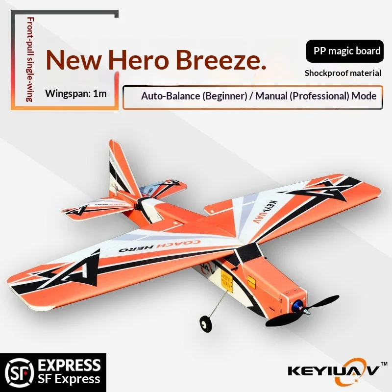 KEYIUAV Rc Airplane Fixed Wing New Breeze Hero Pp Magic Board Crash Resistant 1 Meter Span Auto Stabilization Mc6c High Wing
KEYIUAV Rc Airplane Fixed Wing New Breeze Hero Pp Magic Board Crash Resistant 1 Meter Span Auto Stabilization Mc6c High Wing