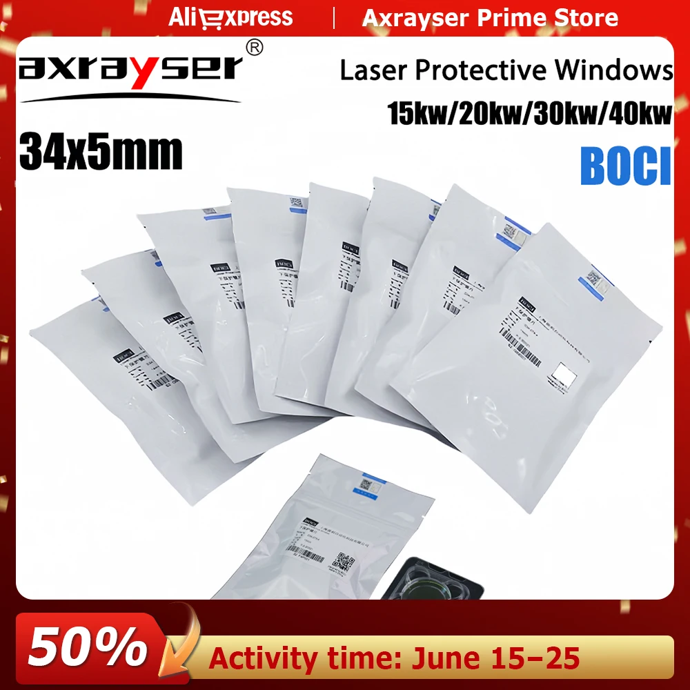 34x5 Original BOCI Protective Lens Windows Ceramic Anti-collision Screw BLT641 421 831 Tongkuai HAN'S Fiber Laser Cutting Head
34x5 Original BOCI Protective Lens Windows Ceramic Anti-collision Screw BLT641 421 831 Tongkuai HAN'S Fiber Laser Cutting Head