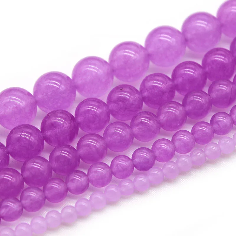 Wholesale Natural Stone Light Purple Chalcedony Beads Round Loose Beads For Jewelry Making Diy Bracelet Necklace 4-12mm 15"
Wholesale Natural Stone Light Purple Chalcedony Beads Round Loose Beads For Jewelry Making Diy Bracelet Necklace 4-12mm 15"