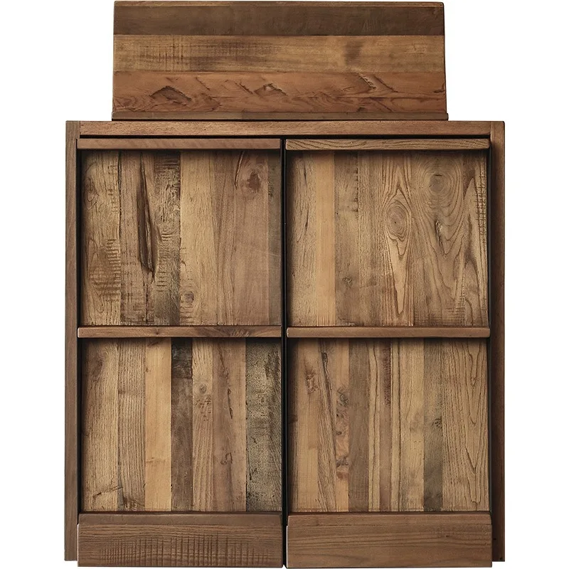 Old wooden bookshelves, newspaper shelves, bookcases for Japanese-style wabi-sabi bookstore
Old wooden bookshelves, newspaper shelves, bookcases for Japanese-style wabi-sabi bookstore