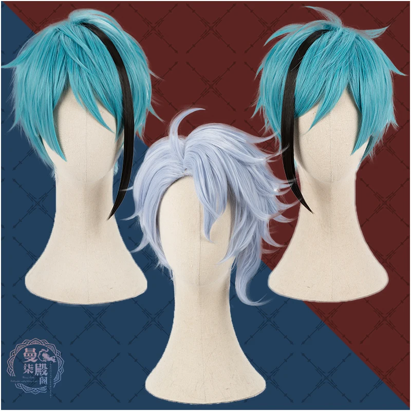 Twisted Wonderland Azul Jade Floyd Blue Black Mixed Cosplay Wig Heat Resistant Synthetic Hair Halloween Role Play Carnival Party
Twisted Wonderland Azul Jade Floyd Blue Black Mixed Cosplay Wig Heat Resistant Synthetic Hair Halloween Role Play Carnival Party