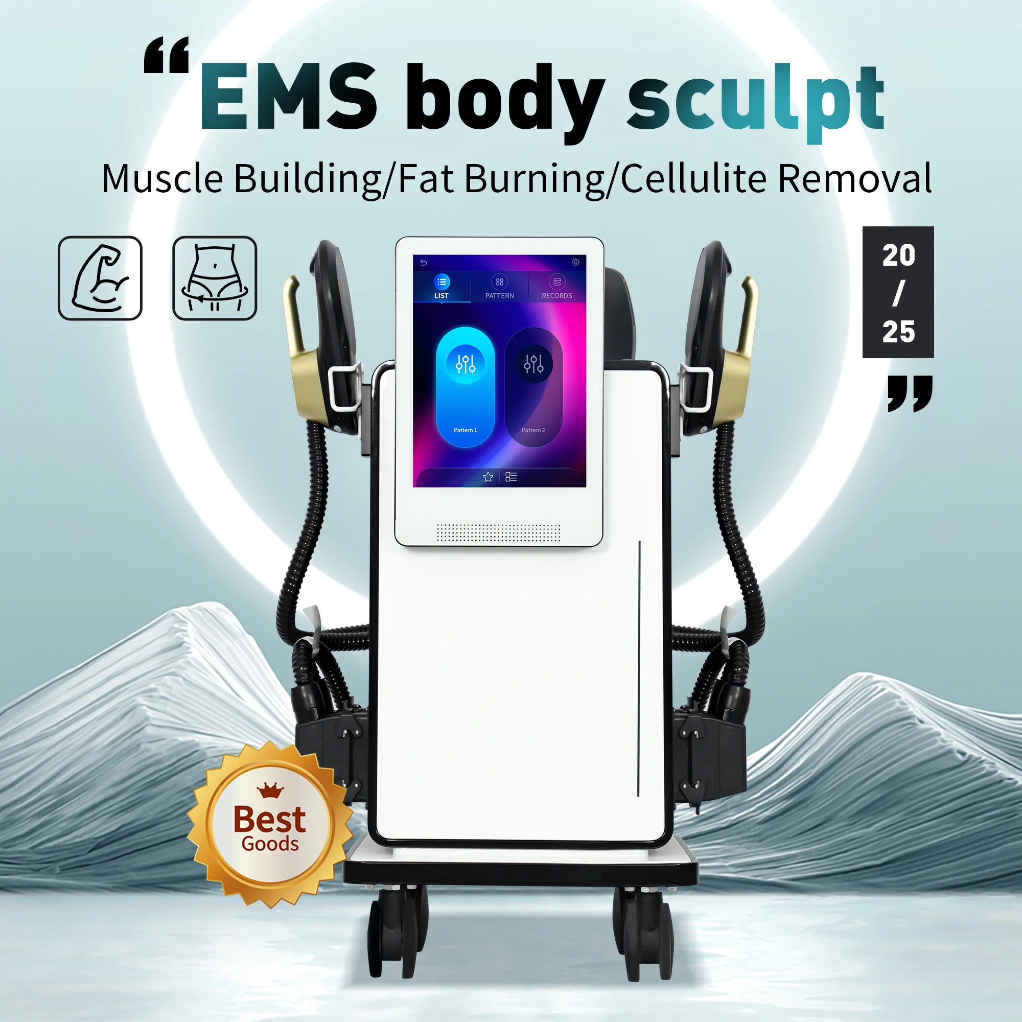 HIEMT EMSZERO RF High Intensity EVibration Pulse Electromagnetic Body Shaping Professional Muscle Growth And Fat Burning Machin
HIEMT EMSZERO RF High Intensity EVibration Pulse Electromagnetic Body Shaping Professional Muscle Growth And Fat Burning Machin