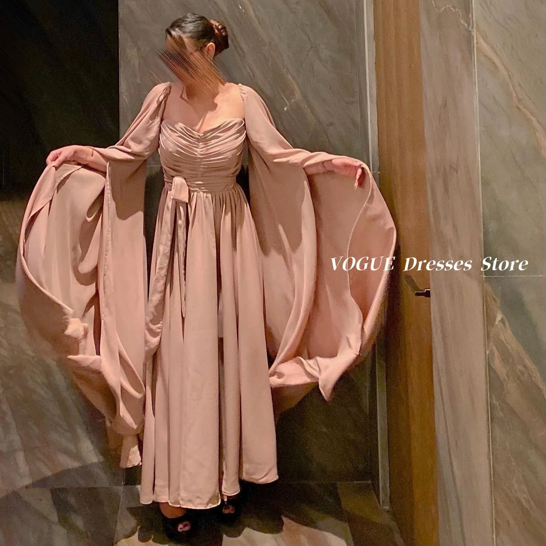 Long Sleeve Evening Dresses A Line Chiffon Elegant Prom Gowns فساتين للمناسبات الخاصة robe de cérémonie femme Customized
Long Sleeve Evening Dresses A Line Chiffon Elegant Prom Gowns فساتين للمناسبات الخاصة robe de cérémonie femme Customized