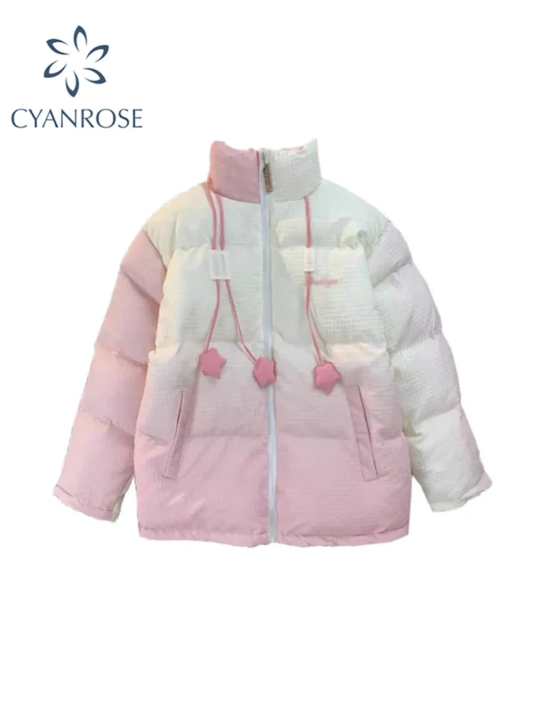 Women Pink Parka Jacket Vintage Warm Large Size Overcoat Long Sleeve Coat Korean Long Padded Jacket 90s Vintage Winter Clothes
Women Pink Parka Jacket Vintage Warm Large Size Overcoat Long Sleeve Coat Korean Long Padded Jacket 90s Vintage Winter Clothes