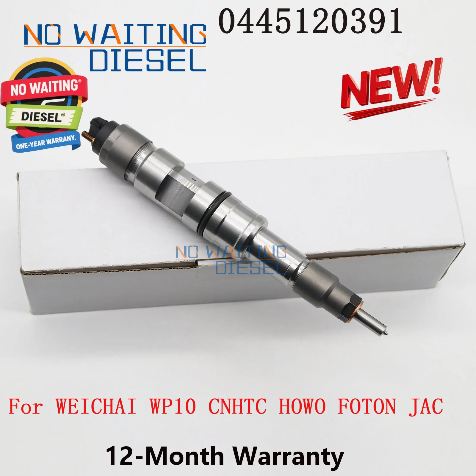 0445120391 Common Rail Diesel Injector Number 0 445 120 391 For WEICHAI WP10 CNHTC HOWO FOTON JAC
0445120391 Common Rail Diesel Injector Number 0 445 120 391 For WEICHAI WP10 CNHTC HOWO FOTON JAC