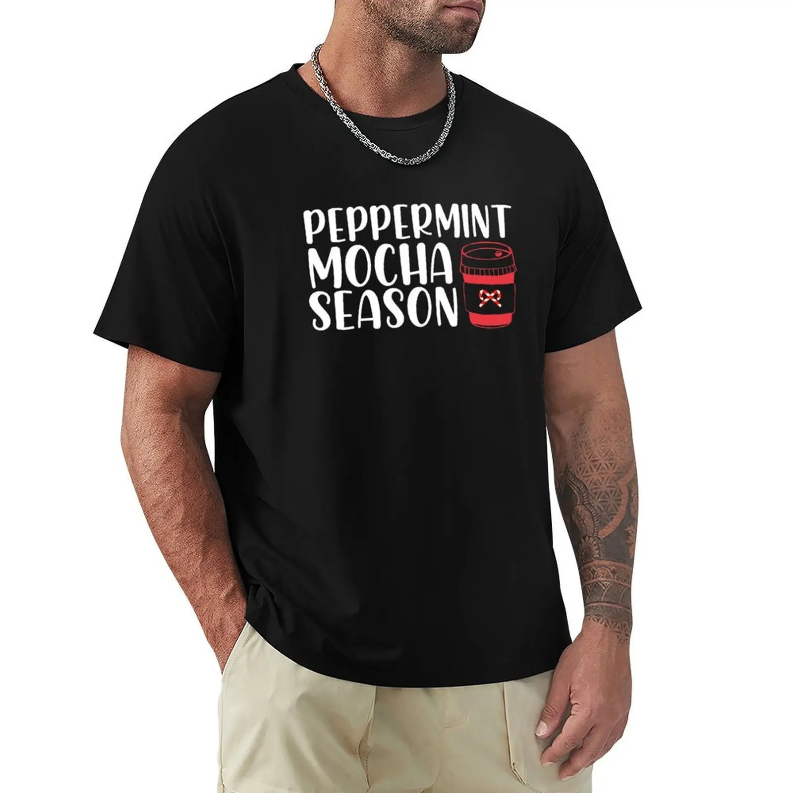 Peppermint Mocha Season T-Shirt Daily Work Short Sleeve Top
Peppermint Mocha Season T-Shirt Daily Work Short Sleeve Top