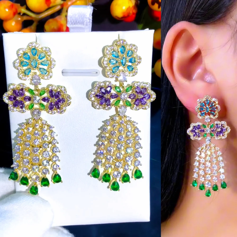Missvikki New Luxury Trendy Pendant Earrings Full Micro Elegant Shiny Cubic Zirconia for Women Bridal Wedding Party Jewelry
Missvikki New Luxury Trendy Pendant Earrings Full Micro Elegant Shiny Cubic Zirconia for Women Bridal Wedding Party Jewelry