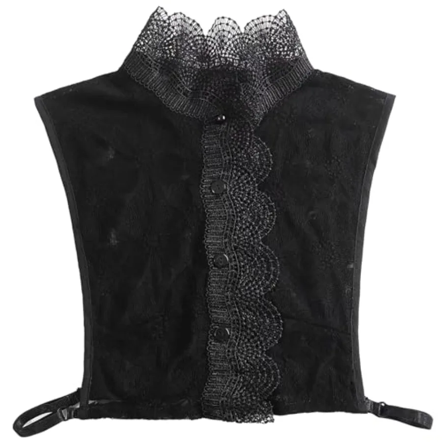White Collar Embroidered Fabric Fake Collar for Daily Wear, Classic Style Perfect for Sweaters Dresses
White Collar Embroidered Fabric Fake Collar for Daily Wear, Classic Style Perfect for Sweaters Dresses