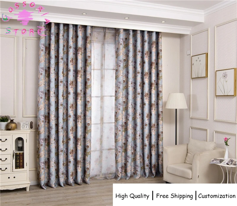 Sample Custom Fully Blackout Pastoral Flower Fabric Curtains for Living Room Bedroom Balcony Blackout Cloth Window Screen Drapes
Sample Custom Fully Blackout Pastoral Flower Fabric Curtains for Living Room Bedroom Balcony Blackout Cloth Window Screen Drapes