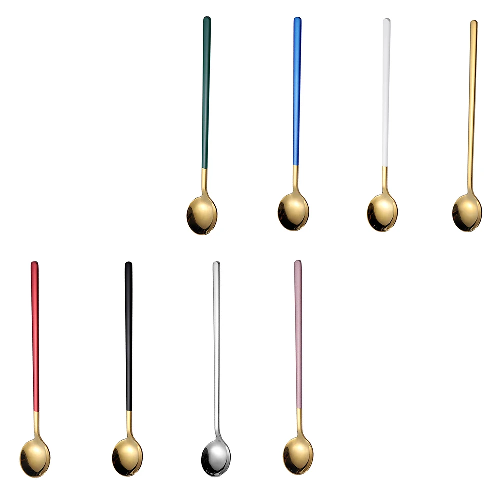8Pcs Coffee Spoons Stainless Steel Long H Mixing Teaspoons Tablespoons Wedding Gifts Easy Clean Shiny Mirror Everyday
8Pcs Coffee Spoons Stainless Steel Long H Mixing Teaspoons Tablespoons Wedding Gifts Easy Clean Shiny Mirror Everyday