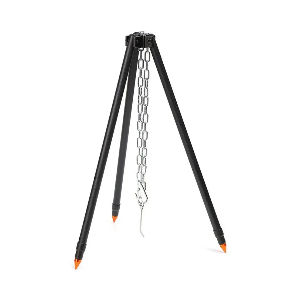 Outdoor camping tripod for cooking portable adjustable height aluminum alloy barbecue stand with strong load bearing chain
Outdoor camping tripod for cooking portable adjustable height aluminum alloy barbecue stand with strong load bearing chain